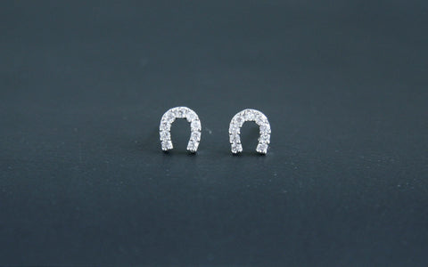 Mini Horseshoe Stud Earrings